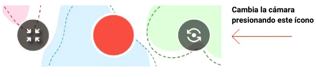 Switching between the front and rear camera in the Snap360App