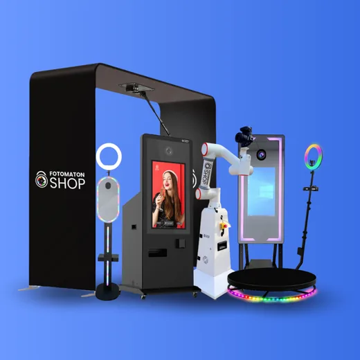 The range of photo booths and 360 booths from FotomatonShop