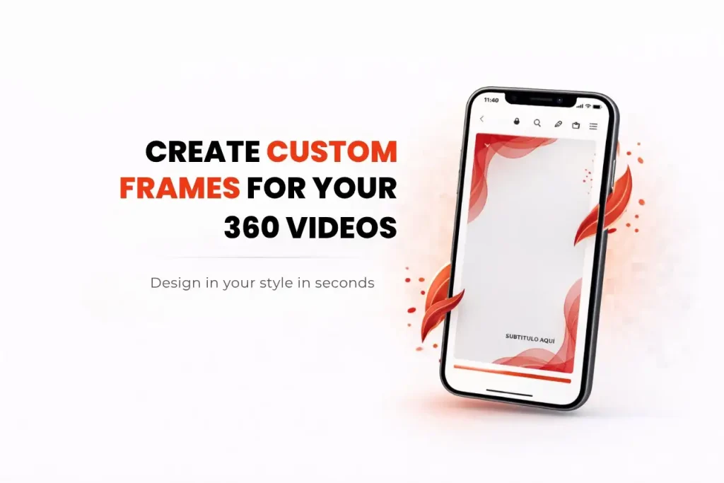 Własne ramki do filmów 360 z kabiny w Snap360