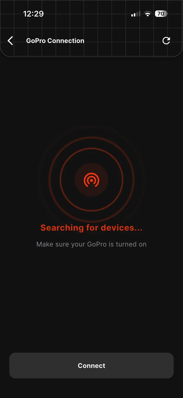 GoPro সংযোগ, ধাপ 5.2: অ্যাপ ক্যামেরা খুঁজছে