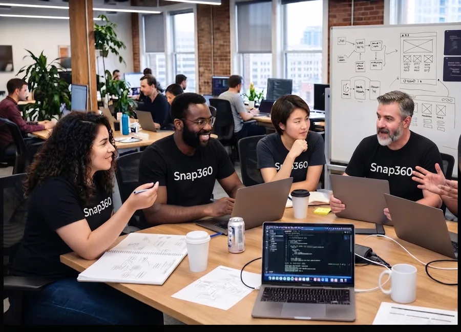 The Snap360 team at work